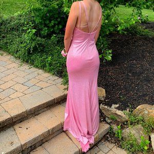 Light Pink Sequence Prom Dress from PromGirl